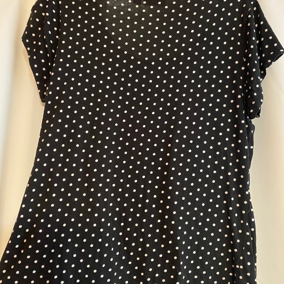 Elle Black and White Polka Dot Blouse - Picture 5 of 6